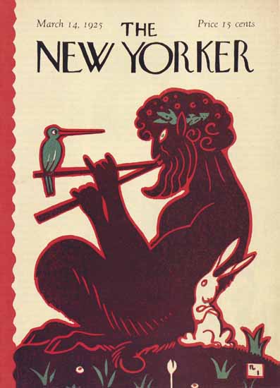 Rea Irvin The New Yorker 1925_03_14 Copyright | The New Yorker Graphic Art Covers 1925-1945