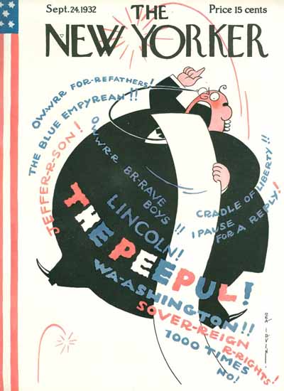 Rea Irvin The New Yorker 1932_09_24 Copyright | The New Yorker Graphic Art Covers 1925-1945