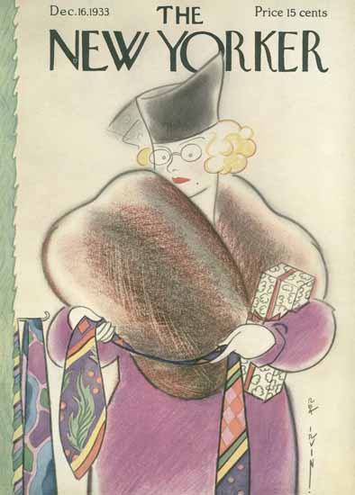 Rea Irvin The New Yorker 1933_12_16 Copyright | The New Yorker Graphic Art Covers 1925-1945