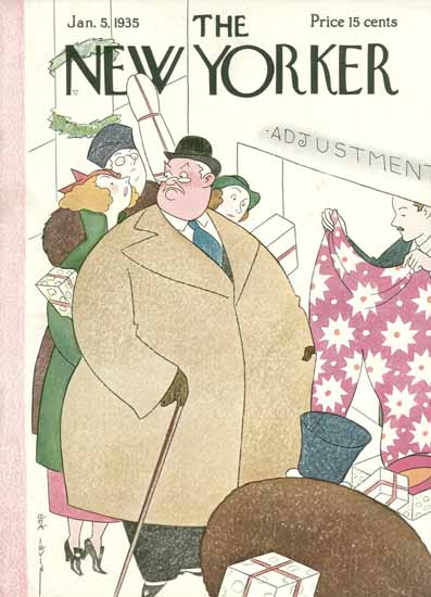 Rea Irvin The New Yorker 1935_01_05 Copyright | The New Yorker Graphic Art Covers 1925-1945