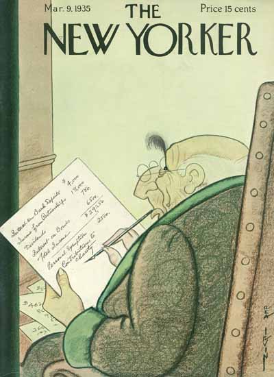 Rea Irvin The New Yorker 1935_03_09 Copyright | The New Yorker Graphic Art Covers 1925-1945