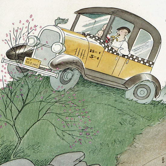 Rea Irvin The New Yorker 1935_06_01 Copyright crop | Best of Vintage Cover Art 1900-1970