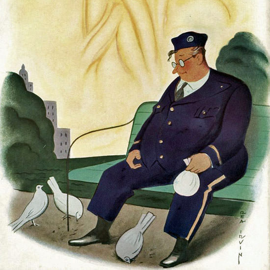 Rea Irvin The New Yorker 1937_09_18 Copyright crop | Best of Vintage Cover Art 1900-1970