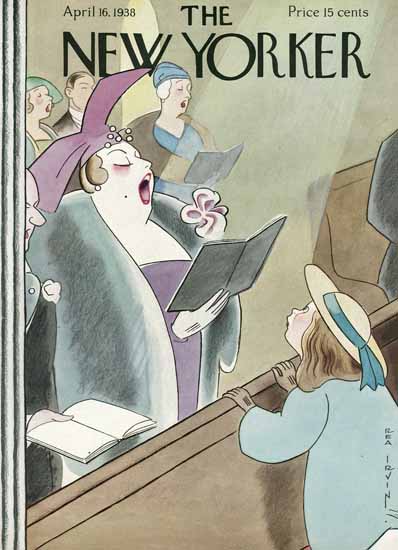 Rea Irvin The New Yorker 1938_04_16 Copyright | The New Yorker Graphic Art Covers 1925-1945