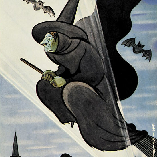 Rea Irvin The New Yorker 1942_10_31 Copyright crop | Best of 1940s Ad and Cover Art