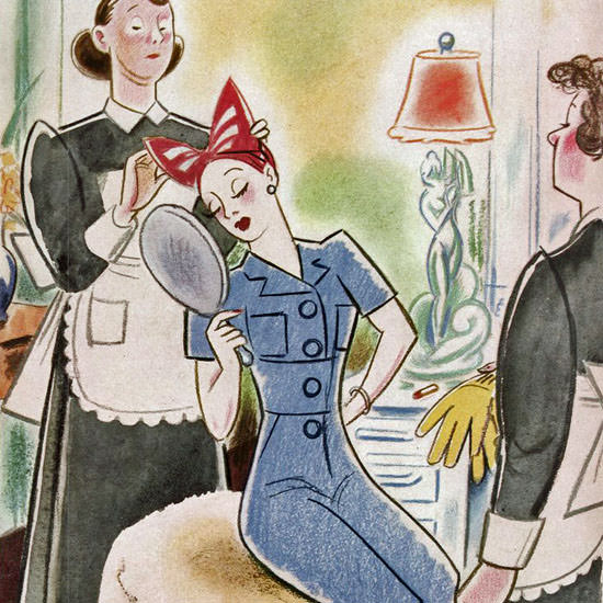 Rea Irvin The New Yorker 1943_09_04 Copyright crop | Best of 1940s Ad and Cover Art