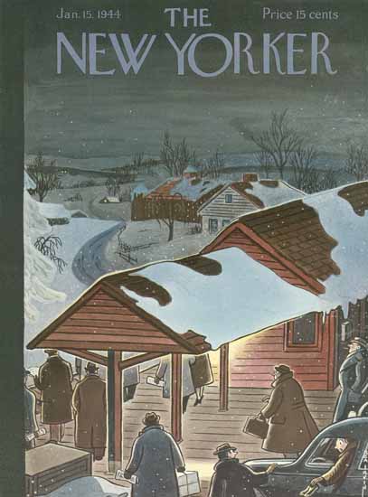 Rea Irvin The New Yorker 1944_01_15 Copyright | The New Yorker Graphic Art Covers 1925-1945