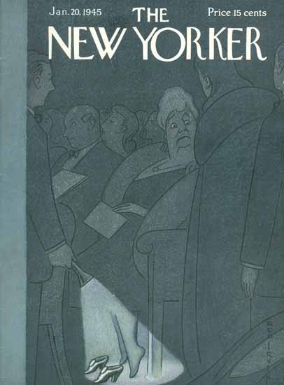 Rea Irvin The New Yorker 1945_01_20 Copyright | The New Yorker Graphic Art Covers 1925-1945