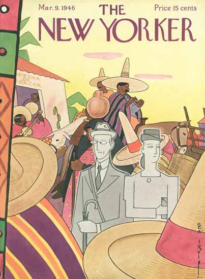 Rea Irvin The New Yorker 1946_03_09 Copyright | The New Yorker Graphic Art Covers 1946-1970