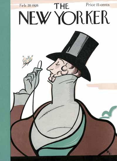 Rea Irvin The New Yorker Magazine Cover 1926_02_20 Copyright | The New Yorker Graphic Art Covers 1925-1945