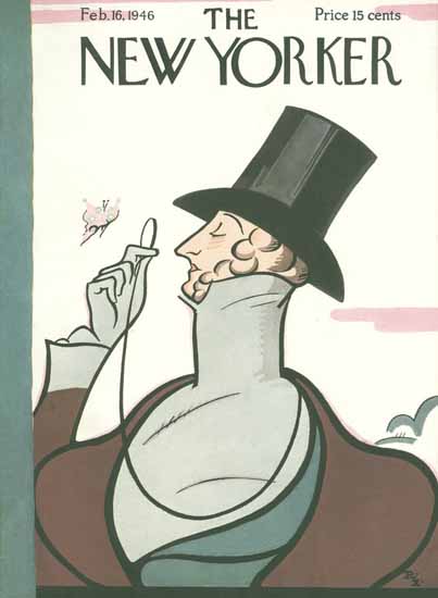 Rea Irvin The New Yorker Magazine Cover 1946_02_16 Copyright | The New Yorker Graphic Art Covers 1946-1970