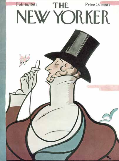 Rea Irvin The New Yorker Magazine Cover 1961_02_18 Copyright | The New Yorker Graphic Art Covers 1946-1970