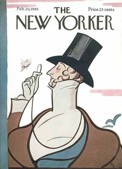 Rea Irvin The New Yorker Magazine Cover 1965_02_20 Copyright | The New Yorker Graphic Art Covers 1946-1970