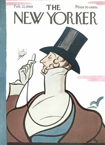 Rea Irvin The New Yorker Magazine Cover 1969_02_22 Copyright | The New Yorker Graphic Art Covers 1946-1970