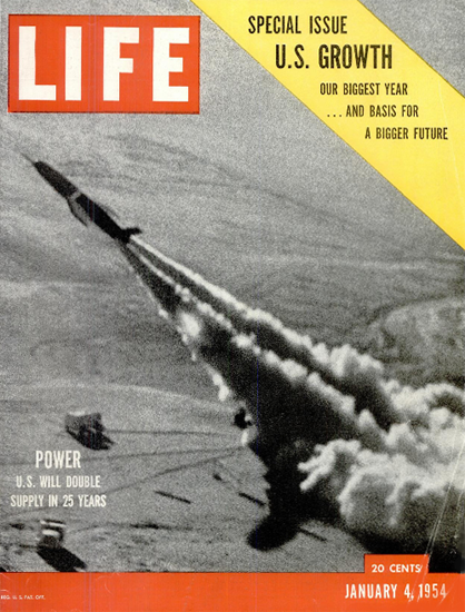 Regulus guided Missile 4 Jan 1954 Copyright Life Magazine | Life Magazine BW Photo Covers 1936-1970