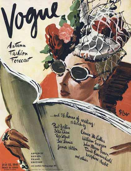 Rene Bouet-Willaumez Vogue Cover 1941-07-15 Copyright Sex Appeal | Sex Appeal Vintage Ads and Covers 1891-1970