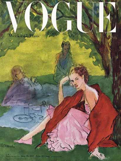 Rene R Bouche Vogue Cover 1947-06-15 Copyright Sex Appeal | Sex Appeal Vintage Ads and Covers 1891-1970