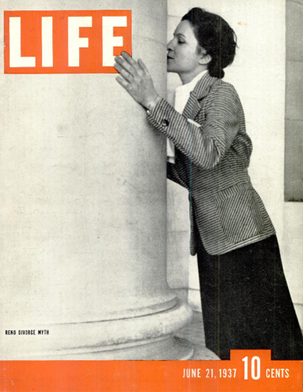 Reno Divorce Myth 21 Jun 1937 Copyright Life Magazine | Life Magazine BW Photo Covers 1936-1970