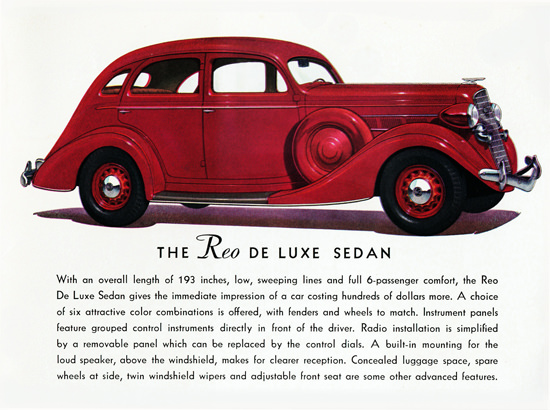 Reo De Luxe Sedan 1935 Radio Installation | Vintage Cars 1891-1970