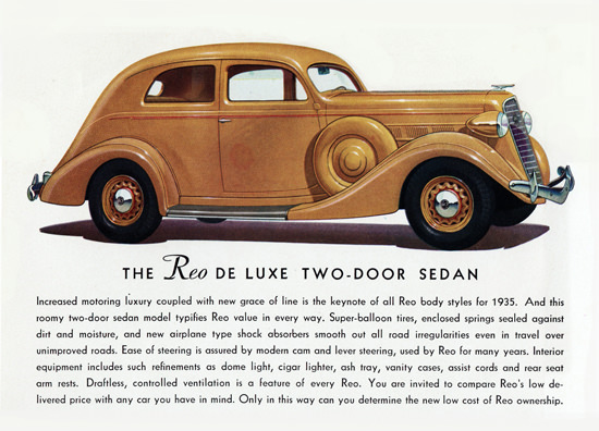 Reo De Luxe Two Door Sedan 1935 | Vintage Cars 1891-1970