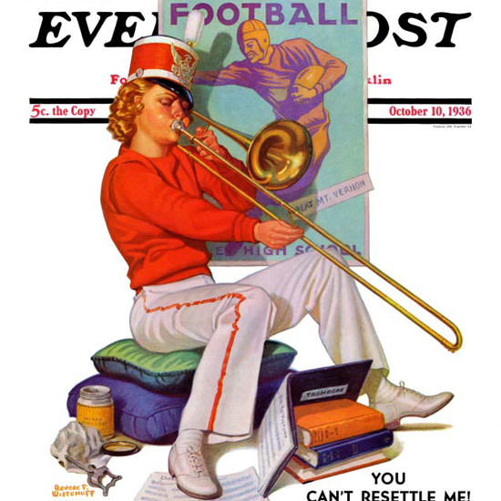 Revere F Wistehoff Saturday Evening Post 1936_10_10 Copyright crop | Best of 1930s Ad and Cover Art