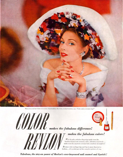 Revlon Color Beauty 1949 | Sex Appeal Vintage Ads and Covers 1891-1970