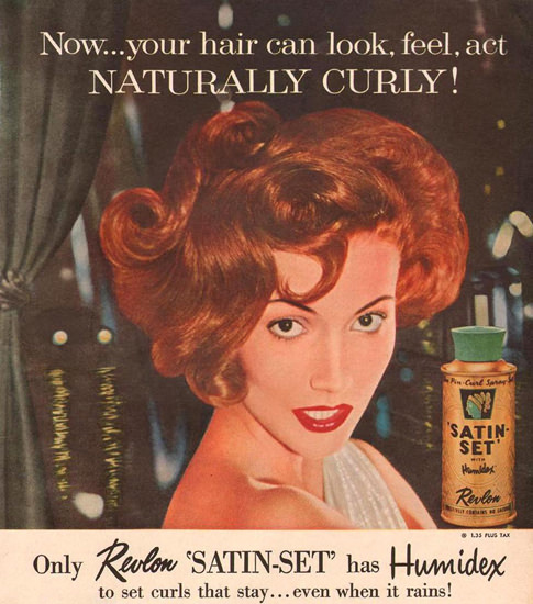 Revlon Satin-Set Beauty 1957 | Sex Appeal Vintage Ads and Covers 1891-1970