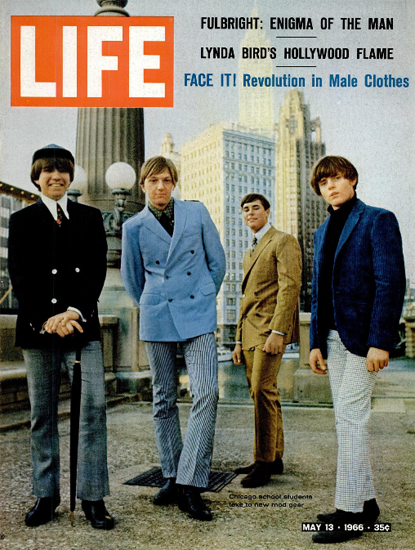 Revolution in Male Clothes FACE IT 13 May 1966 Copyright Life Magazine | Life Magazine Color Photo Covers 1937-1970