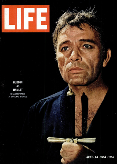 Richard Burton Hamlet Shakespeare 24 Apr 1964 Copyright Life Magazine ...