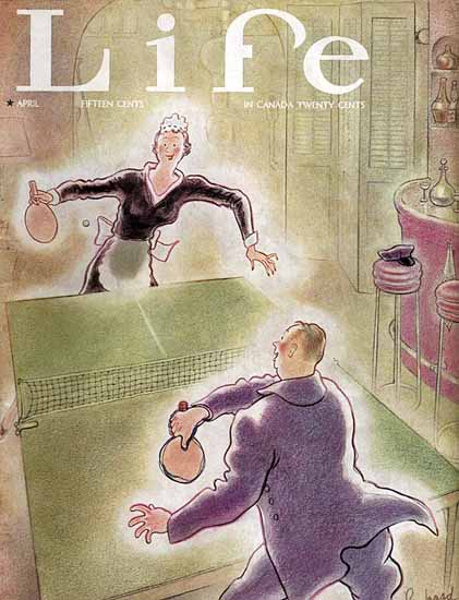 Richard Decker Life Humor Magazine 1935-04 Copyright | Life Magazine Graphic Art Covers 1891-1936