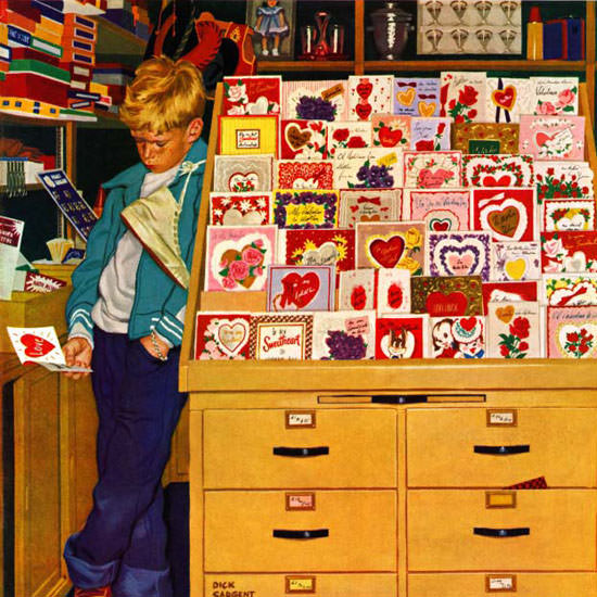 Richard Sargent Saturday Evening Post 1956_02_11 Copyright crop | Best of 1950s Ad and Cover Art