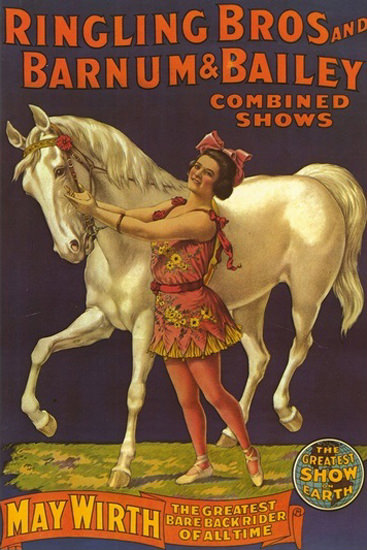 Ringling Brothers Barnum Shows May Wirth Bare | Sex Appeal Vintage Ads and Covers 1891-1970