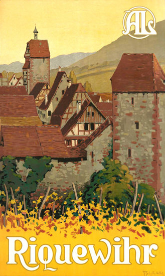 Riquewihr France 1930s | Vintage Travel Posters 1891-1970