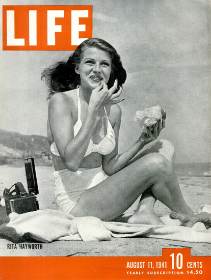 Rita Hayworth 11 Aug 1941 Copyright Life Magazine | Life Magazine BW Photo Covers 1936-1970