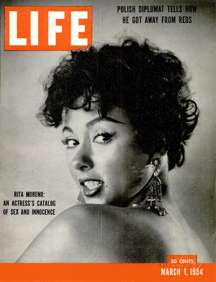 Rita Moreno Sex and Innocence 1 Mar 1954 Copyright Life Magazine | Life Magazine BW Photo Covers 1936-1970