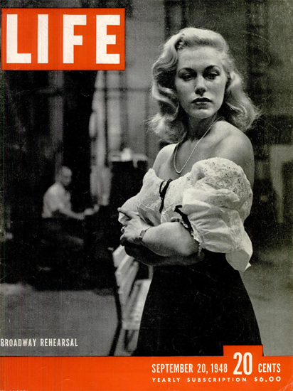 Roadway Rehearsal 20 Sep 1948 Copyright Life Magazine | Life Magazine BW Photo Covers 1936-1970