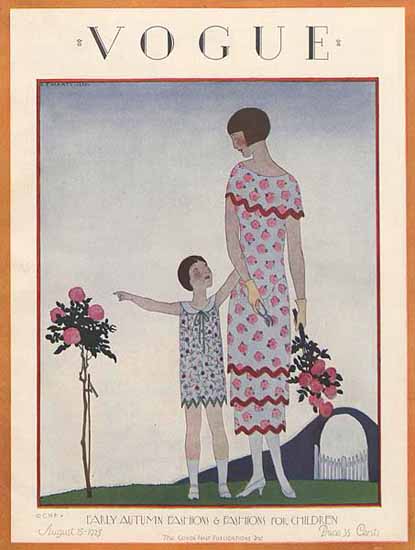 Roaring 1920s Andre E Marty Vogue Cover 1925-08-15 Copyright | Roaring 1920s Ad Art and Magazine Cover Art