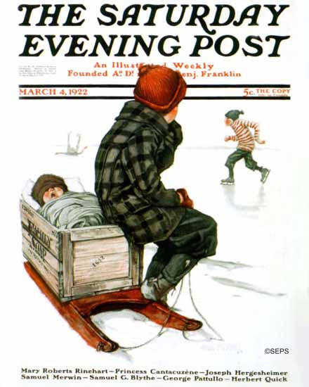 Roaring 1920s Angus MacDonall Saturday Evening Post Cover 1922_03_04 | Roaring 1920s Ad Art and Magazine Cover Art