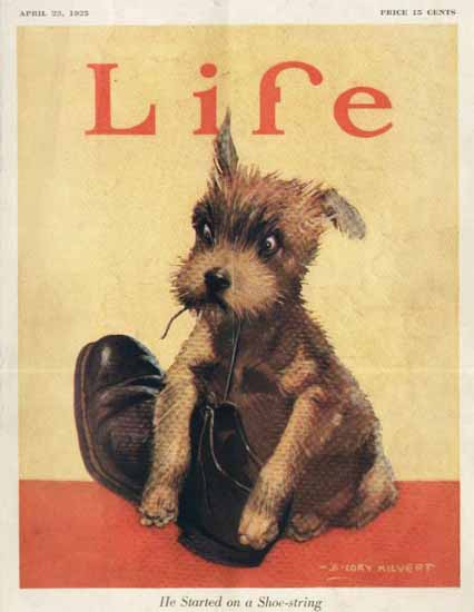 Roaring 1920s B Cory Kilvert Life Shoe-String 1925-04-23 Copyright | Roaring 1920s Ad Art and Magazine Cover Art