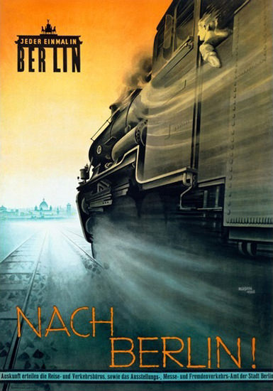 Roaring 1920s Berlin Jeder Einmal In Berlin 1926 Fritz Rosen | Roaring 1920s Ad Art and Magazine Cover Art