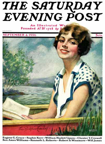 Roaring 1920s Bradshaw Crandell Artist Saturday Evening Post 1926_09_04 | Roaring 1920s Ad Art and Magazine Cover Art