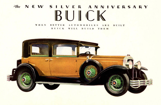 Roaring 1920s Buick Model 29-51 Close Coupled Sedan 1929 | Roaring 1920s Ad Art and Magazine Cover Art