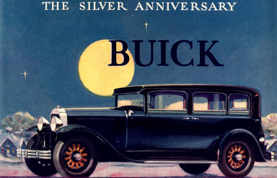 Roaring 1920s Buick Model 29-57 4 Door Sedan 1929 | Roaring 1920s Ad Art and Magazine Cover Art