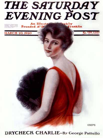 Roaring 1920s C Warde Traver Saturday Evening Post 1920_03_20 | Roaring 1920s Ad Art and Magazine Cover Art