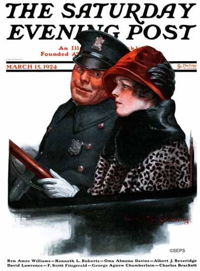 Roaring 1920s Charles A MacLellan Saturday Evening Post 1924_03_15 | Roaring 1920s Ad Art and Magazine Cover Art