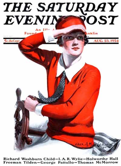 Roaring 1920s Charles A MacLellan Saturday Evening Post 1924_08_23 | Roaring 1920s Ad Art and Magazine Cover Art