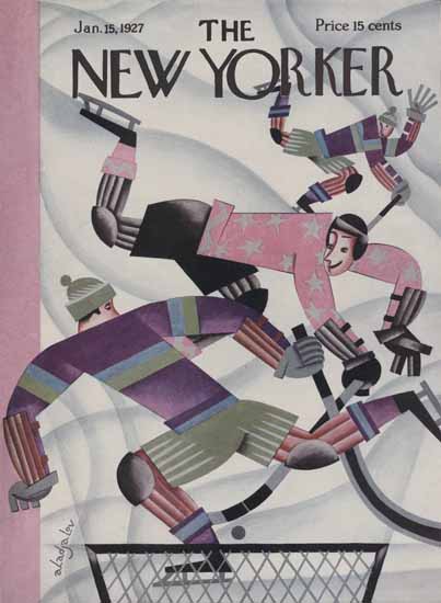 Roaring 1920s Constantin Alajalov The New Yorker 1927_01_15 Copyright | Roaring 1920s Ad Art and Magazine Cover Art