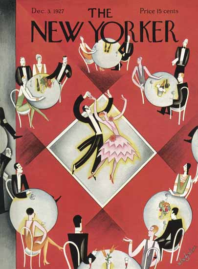 Roaring 1920s Constantin Alajalov The New Yorker 1927_12_03 Copyright | Roaring 1920s Ad Art and Magazine Cover Art