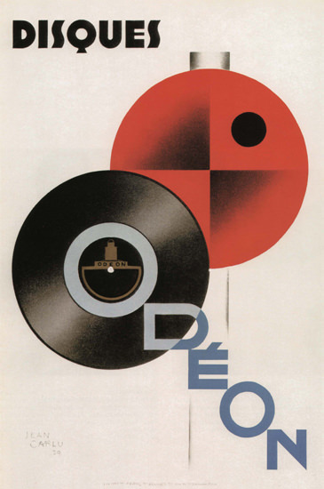 Roaring 1920s Disques Odeon France Odeon Records 1929 | Roaring 1920s Ad Art and Magazine Cover Art