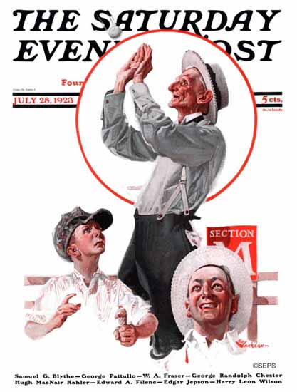 Roaring 1920s EM Jackson Artist Saturday Evening Post 1923_07_28 | Roaring 1920s Ad Art and Magazine Cover Art